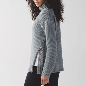 lululemon athletica Gray Turtleneck Sweater